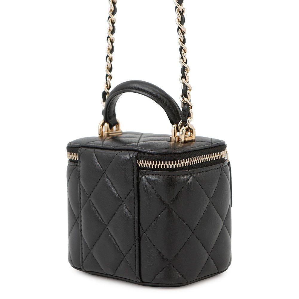 CHANEL Small Vanity Case BlackAP2198 Lambskin