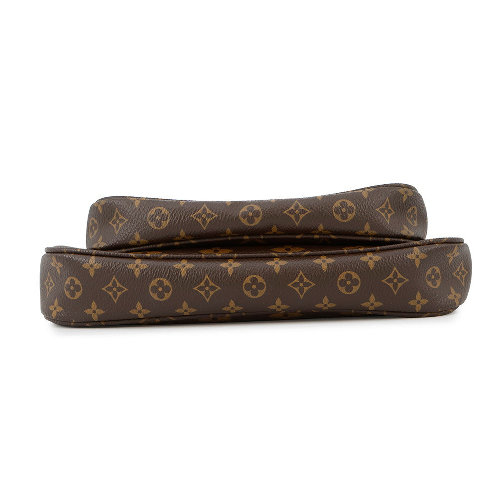 LOUIS VUITTON Multi Pochette Accessoires Khaki/BrownM44813 Monogram