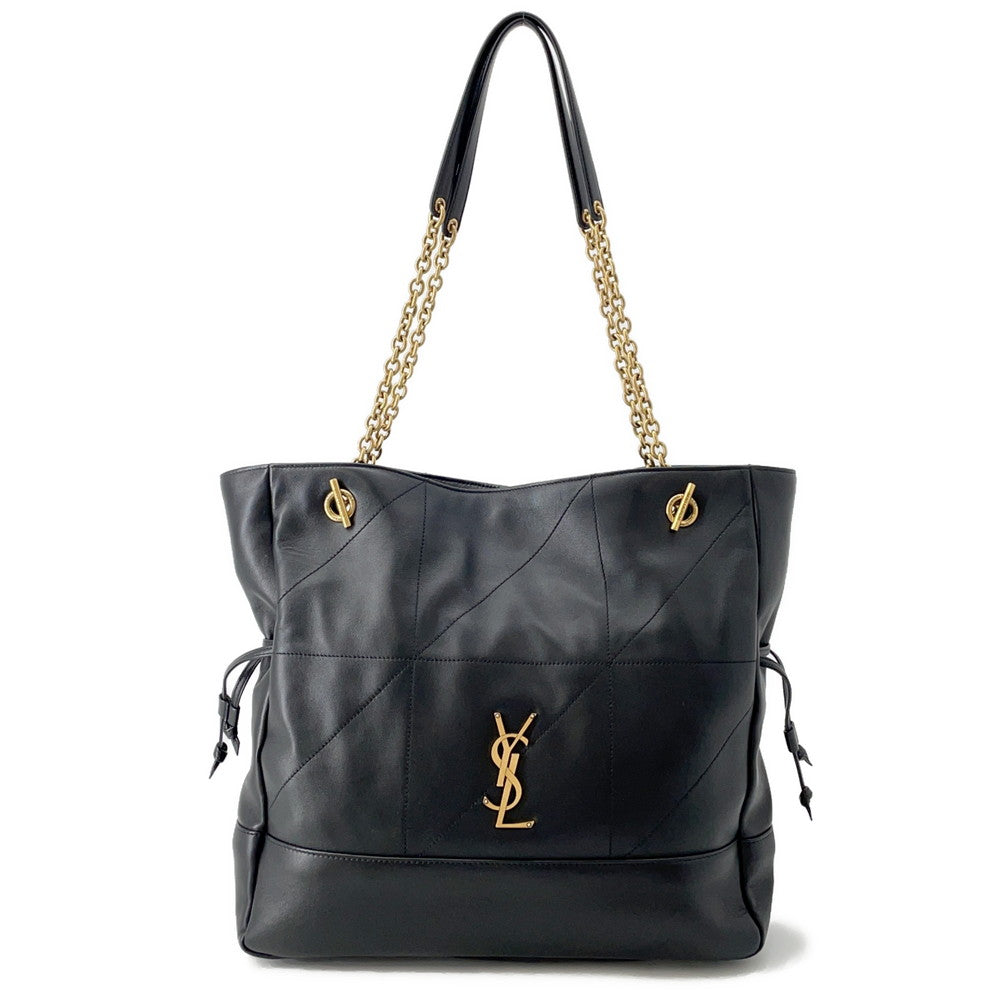 SAINT LAURENT PARIS Jamie Chain Tote Bag Black809824 Leather
