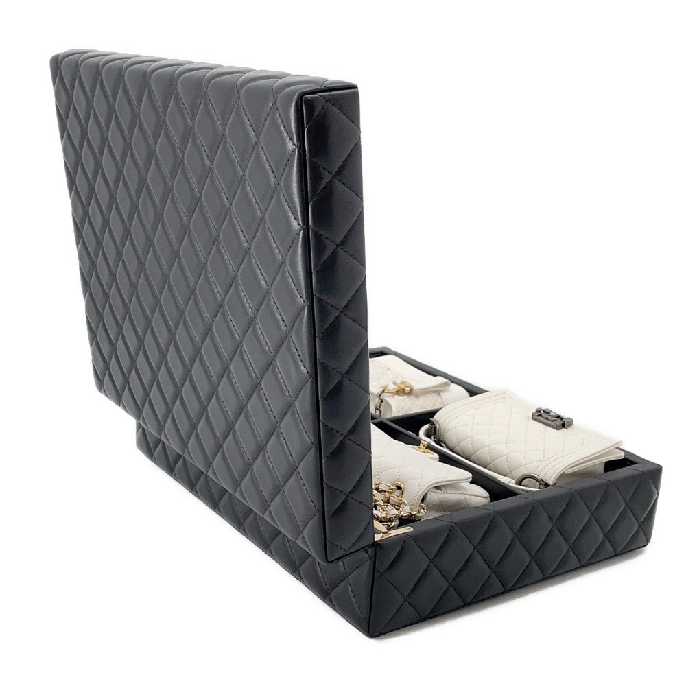 CHANEL Success Story Bag 4-piece set Black/WhiteAS1949 Lambskin Caviar Leather Sequins