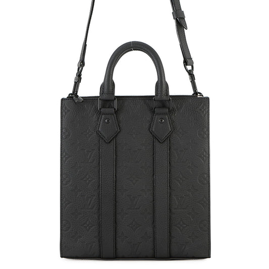 LOUIS VUITTON Sac Plat BlackM21884 Monogram・Taurillon