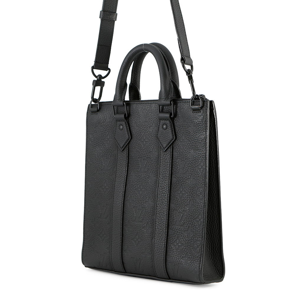 LOUIS VUITTON Sac Plat BlackM21884 Monogram・Taurillon