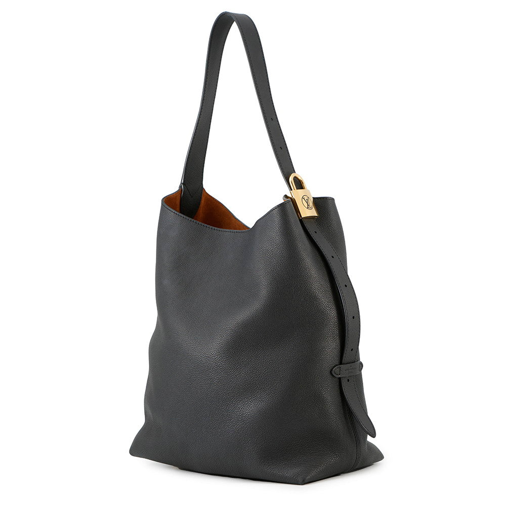 LOUIS VUITTON Lowkey Hobo NoirM24856 Grained Calf Leather Size MM