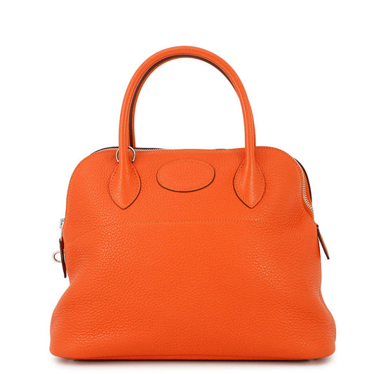 HERMES Bolide Orange Poppy Taurillon Clemence Size 31