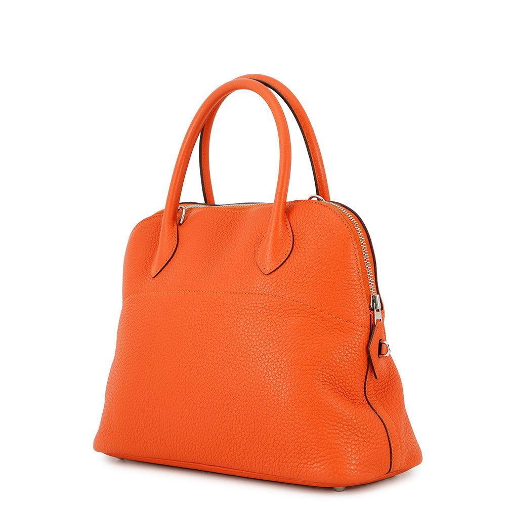 HERMES Bolide Orange Poppy Taurillon Clemence Size 31