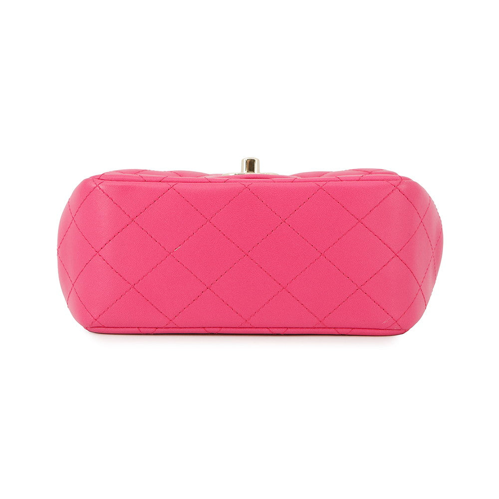 CHANEL Matelasse Single Flap ChainShoulder PinkA35200 Lambskin Size 17