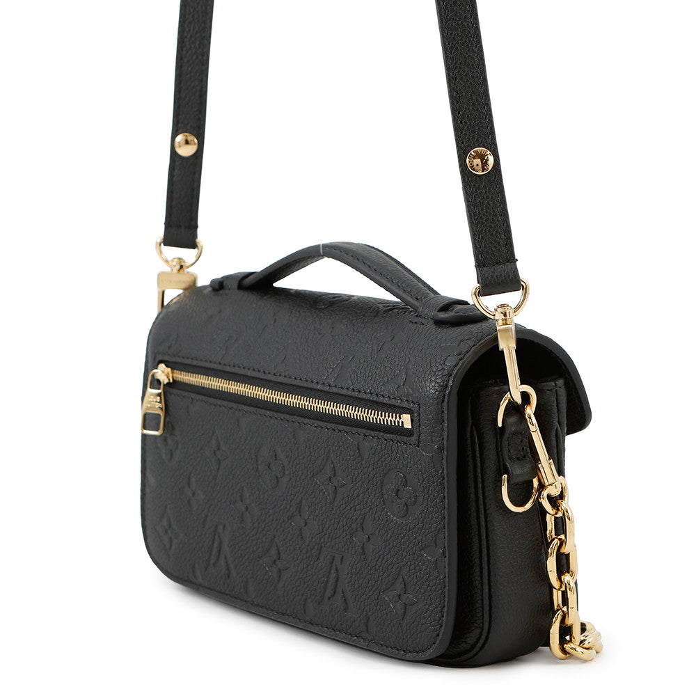 LOUIS VUITTON Pochette Metis EW NoirM46595 Monogram Empreinte Leather
