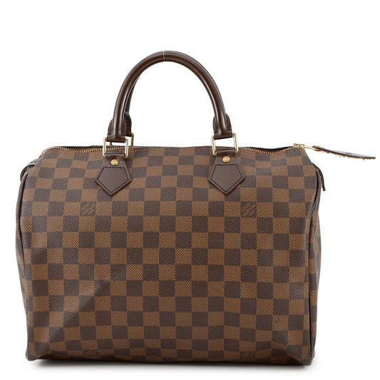 LOUIS VUITTON Speedy RedN41531 Damier Ebene Canvas Size 30