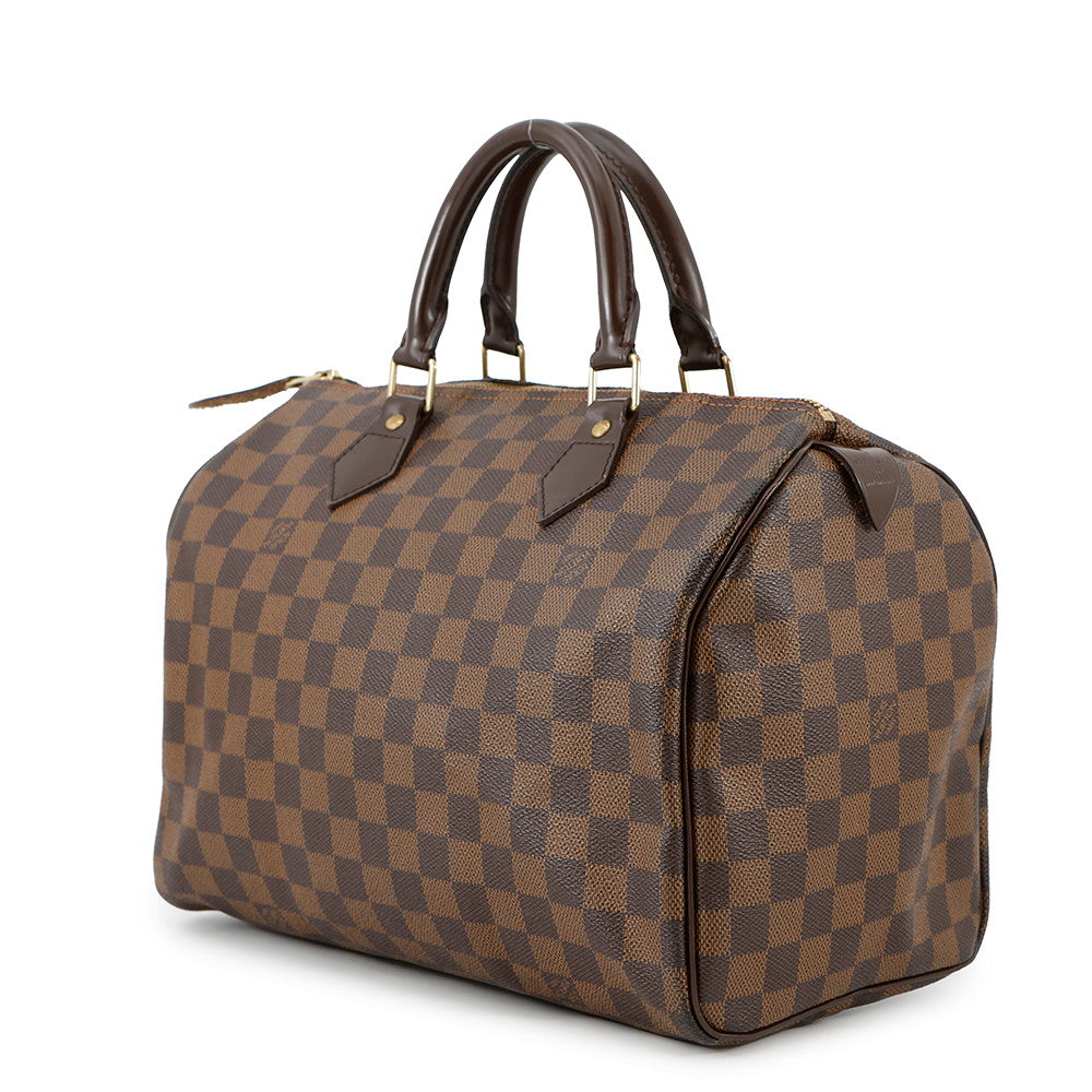 LOUIS VUITTON Speedy RedN41531 Damier Ebene Canvas Size 30