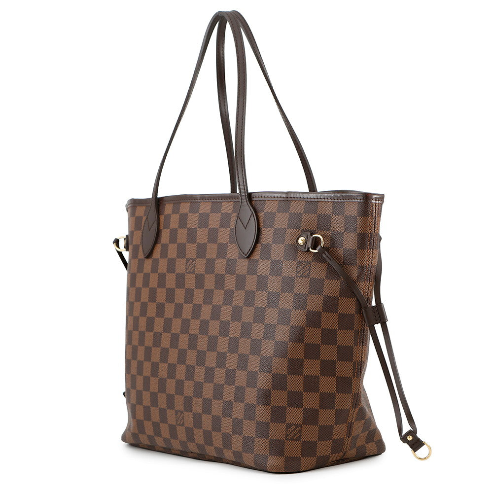 LOUIS VUITTON Neverfull CeriseN40599 Damier Ebene Canvas Size MM