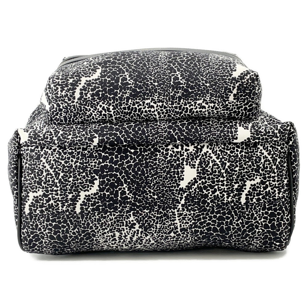 SAINT LAURENT PARIS Classic Hunter Backpack Black/White326865 Canvas Leather