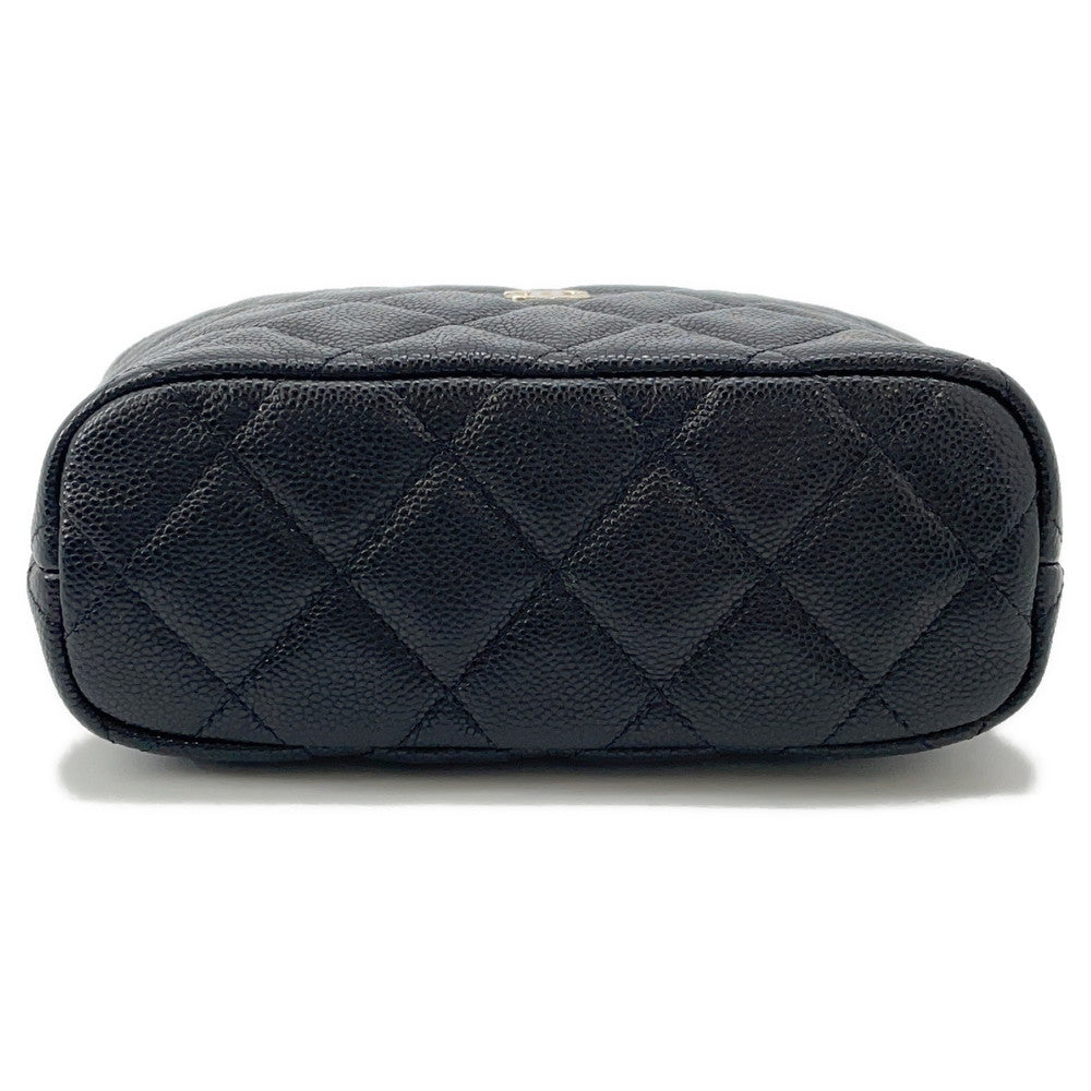 CHANEL Matelasse Chain Hobo Bag BlackAP4386 Caviar Leather