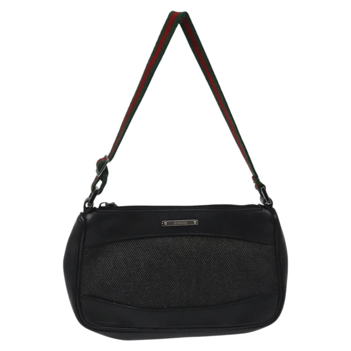 Gucci Sherry Black Canvas Clutch Bag