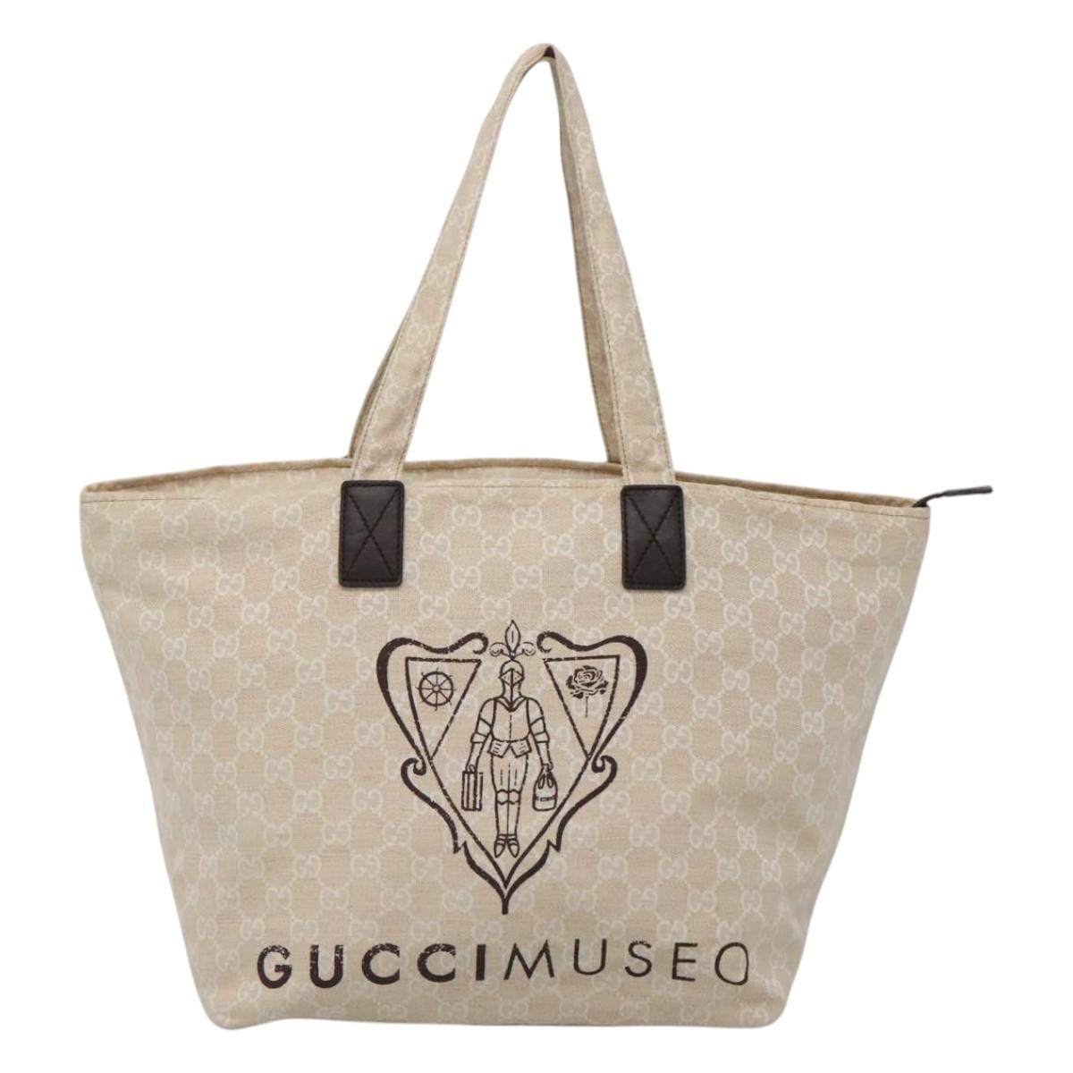 Gucci Gg Canvas Beige Canvas Tote Bag