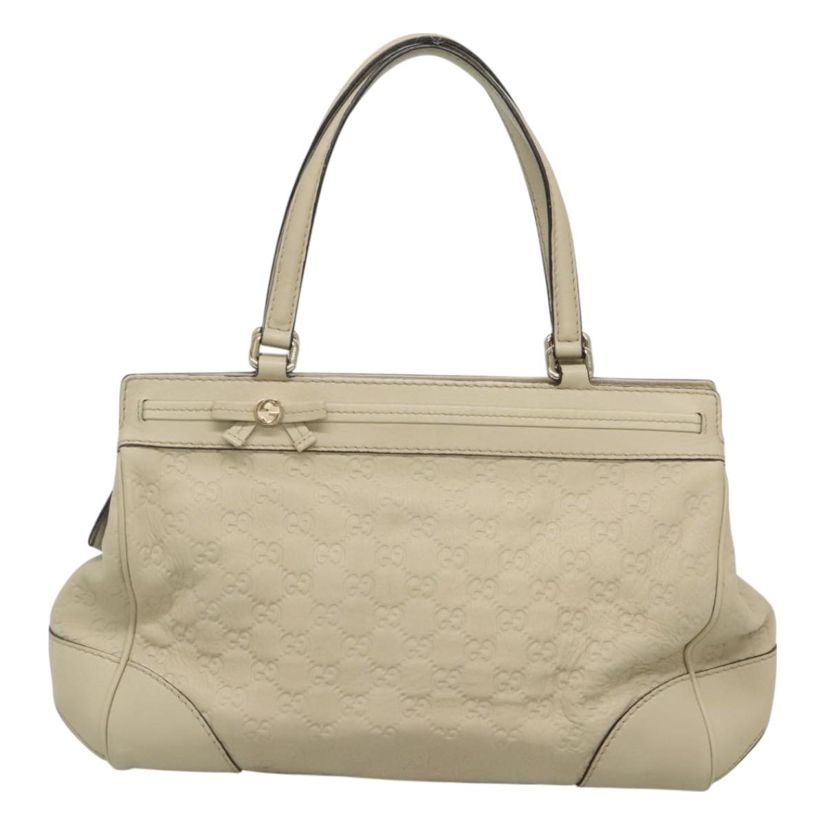 Gucci Mayfair Beige Leather Tote Bag