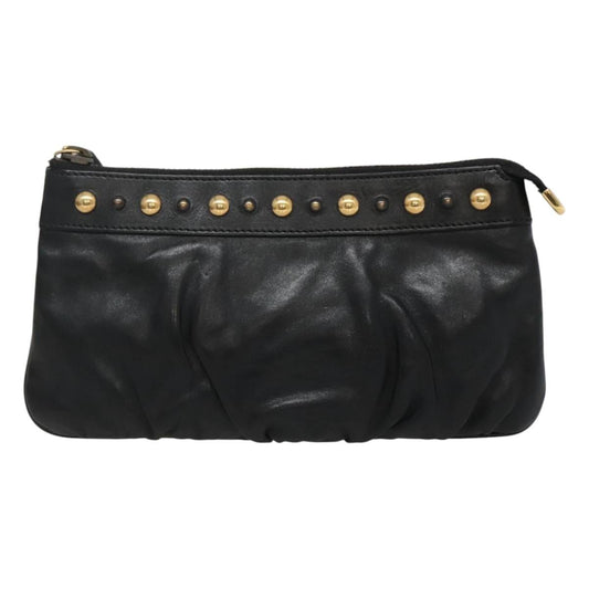 Gucci Hysteria Black Leather Clutch Bag