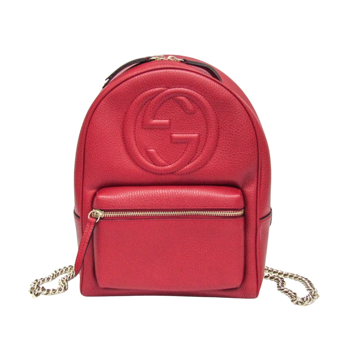 Gucci Soho Red Leather Backpack Bag