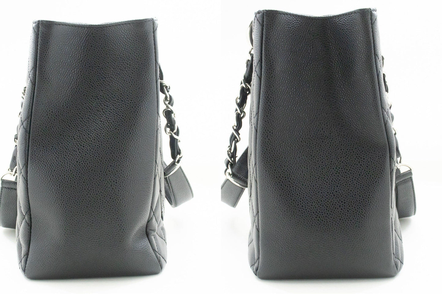 Chanel Grand Shopping Black Leather Tote Bag