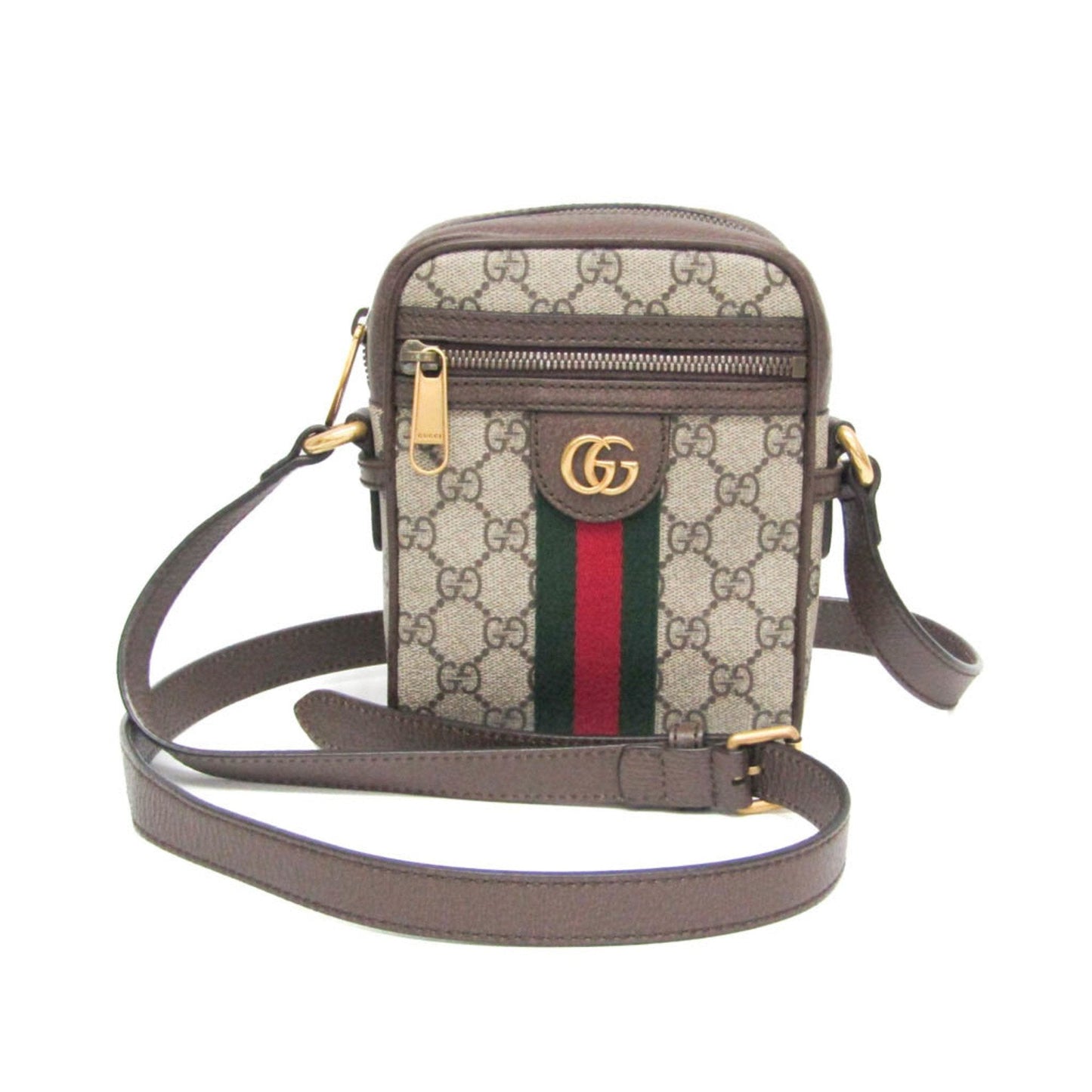 Gucci Ophidia Beige Canvas Shoulder Bag