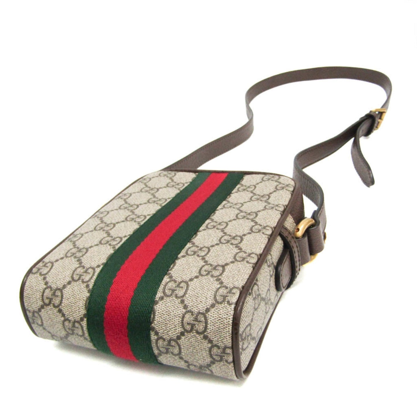Gucci Ophidia Beige Canvas Shoulder Bag