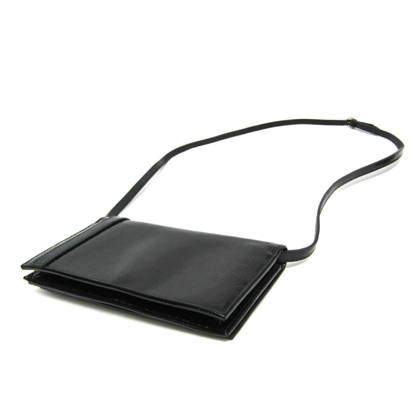 Gucci Micro Guccissima Black Patent Leather Wallet