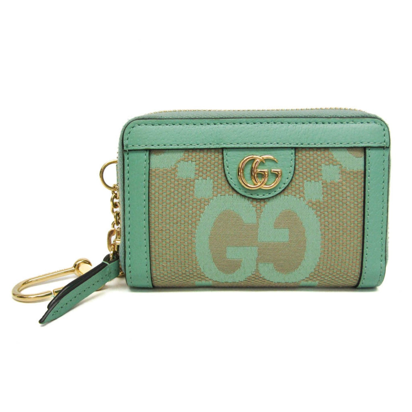 Gucci Gg Jumbo Green Canvas Wallet