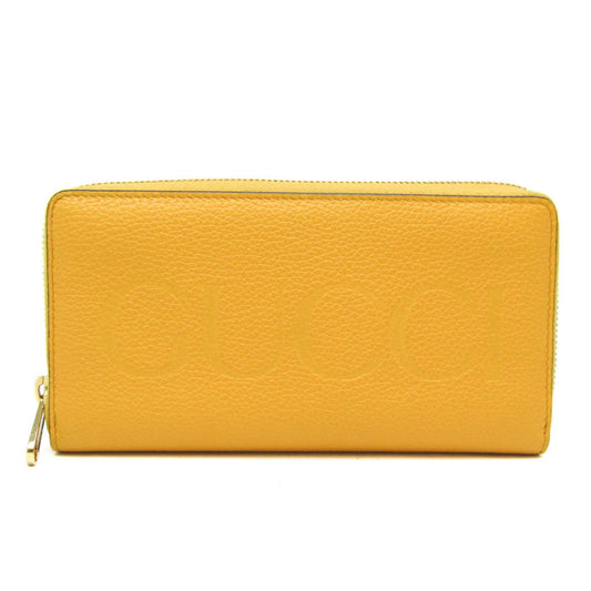 Gucci Logo Yellow Leather Wallet