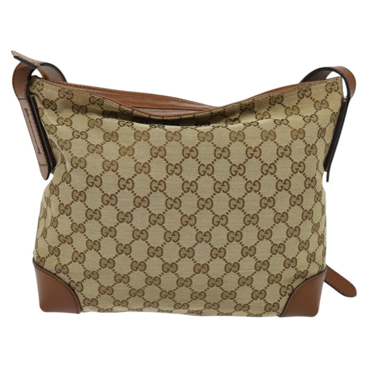 Gucci Gg Canvas Beige Canvas Shoulder Bag