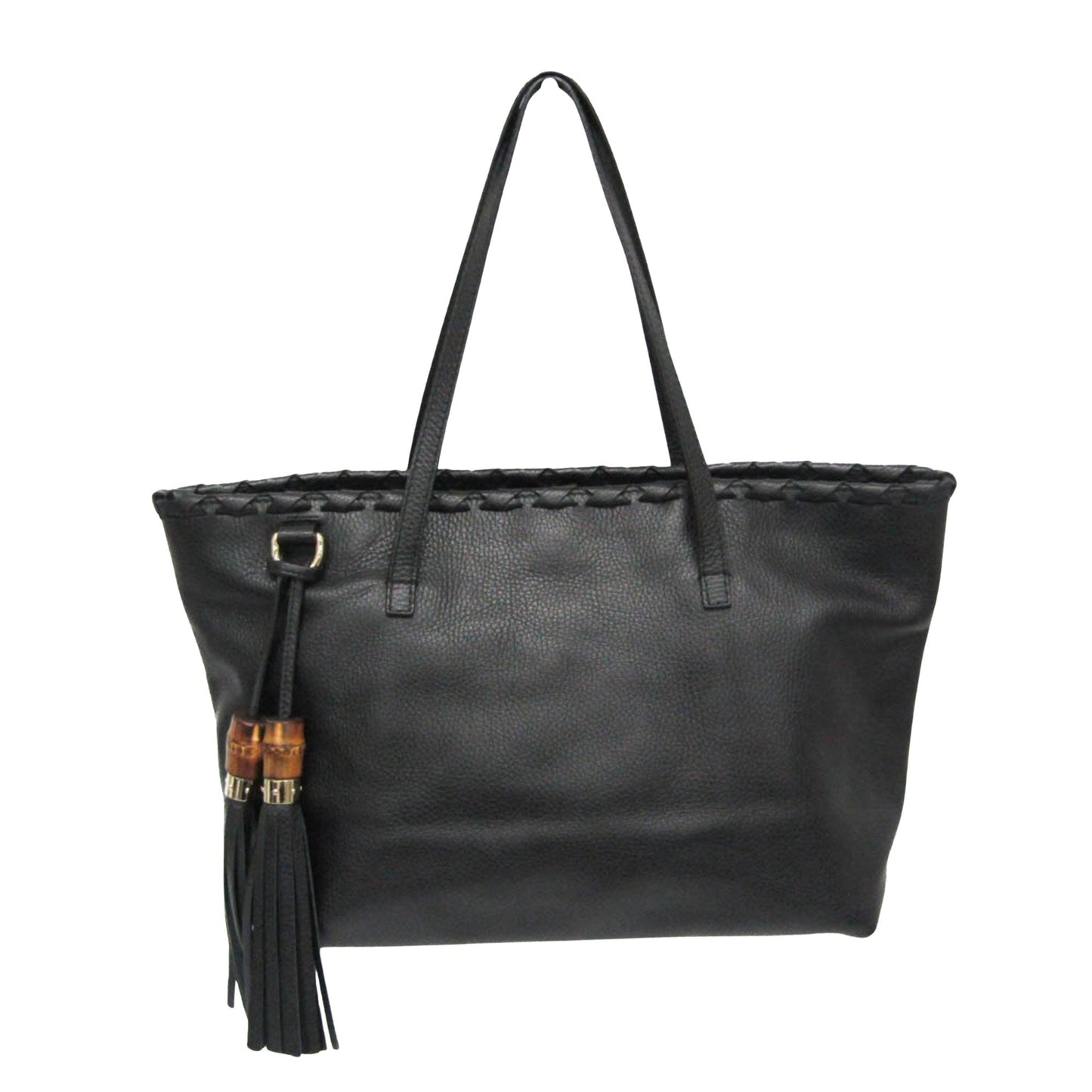 Gucci Black Leather Tote Bag