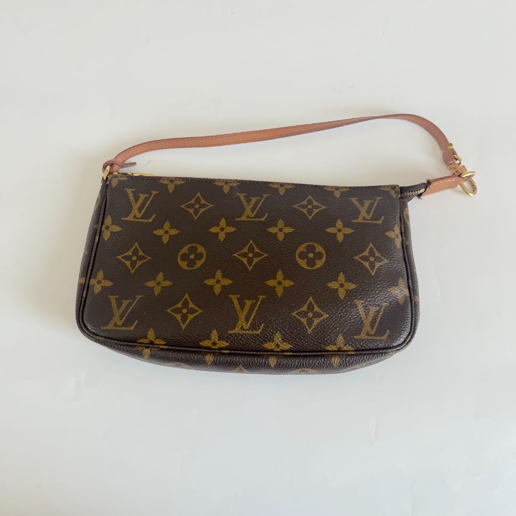 Louis Vuitton Brown Monogram Canvas Pochette Accessoires Shoulder Bag