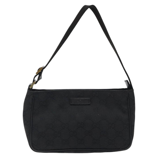 Gucci Gg Canvas Black Canvas Clutch Bag