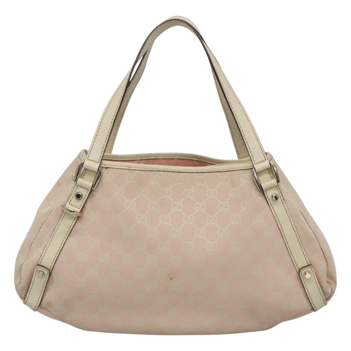 Gucci Abbey Pink Canvas Tote Bag