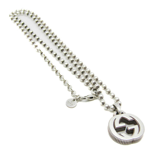 Gucci Logo G Silver Silver Necklace Jewelry