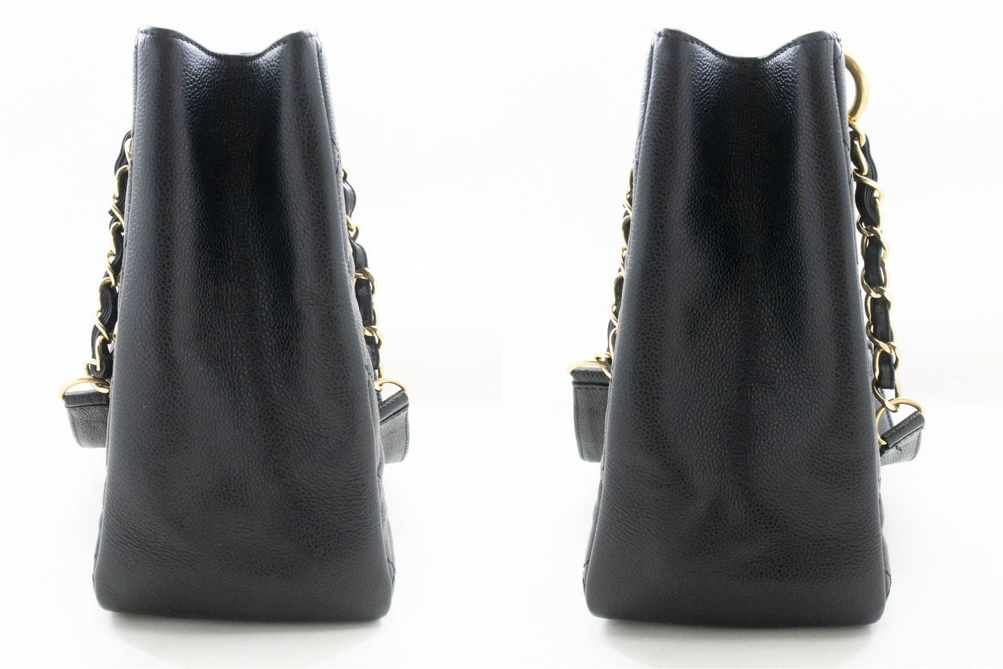 Chanel Grand Shopping Black Leather Tote Bag