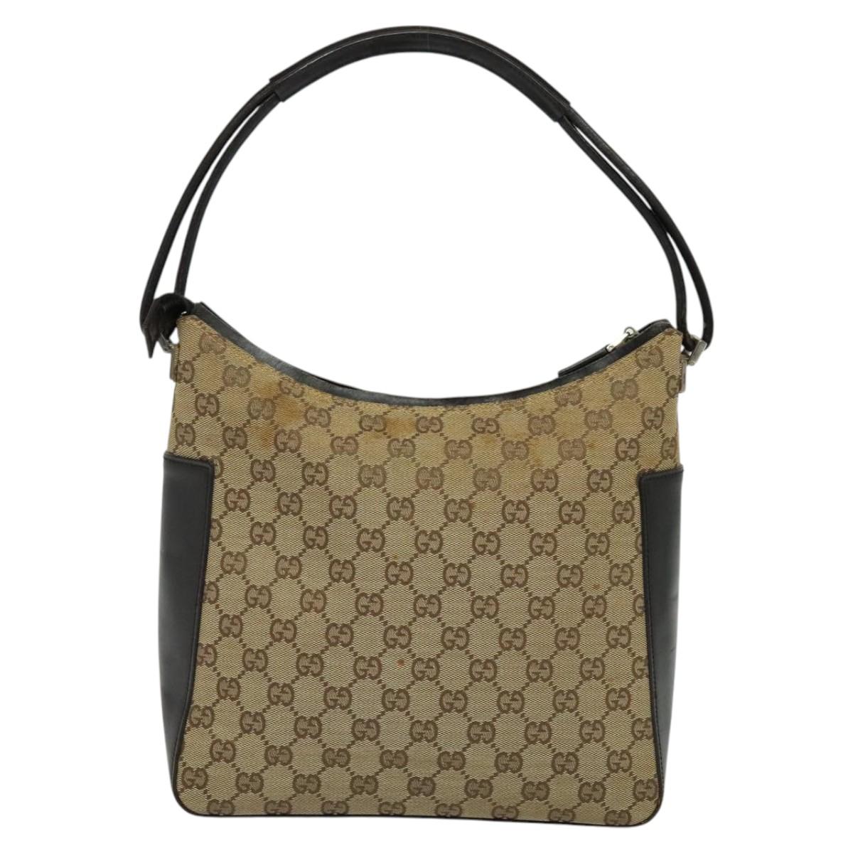 Gucci Gg Canvas Beige Canvas Handbag