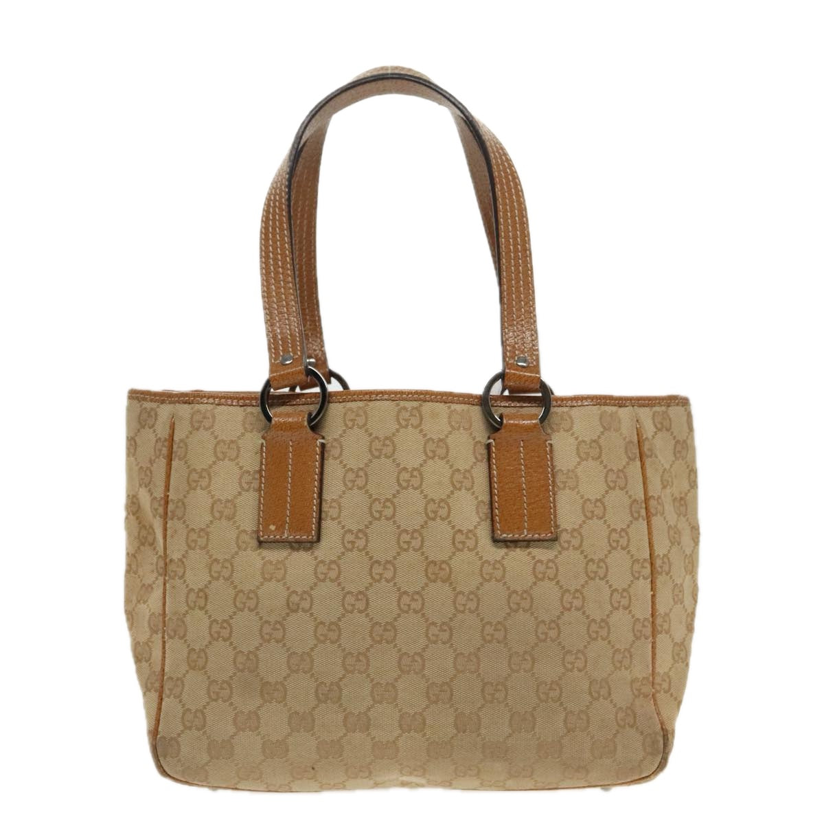 Gucci -- Brown Canvas Handbag