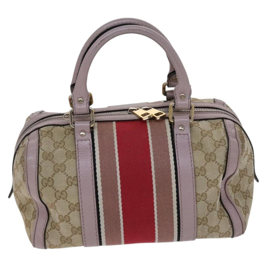Gucci Joy Beige Canvas Travel Bag
