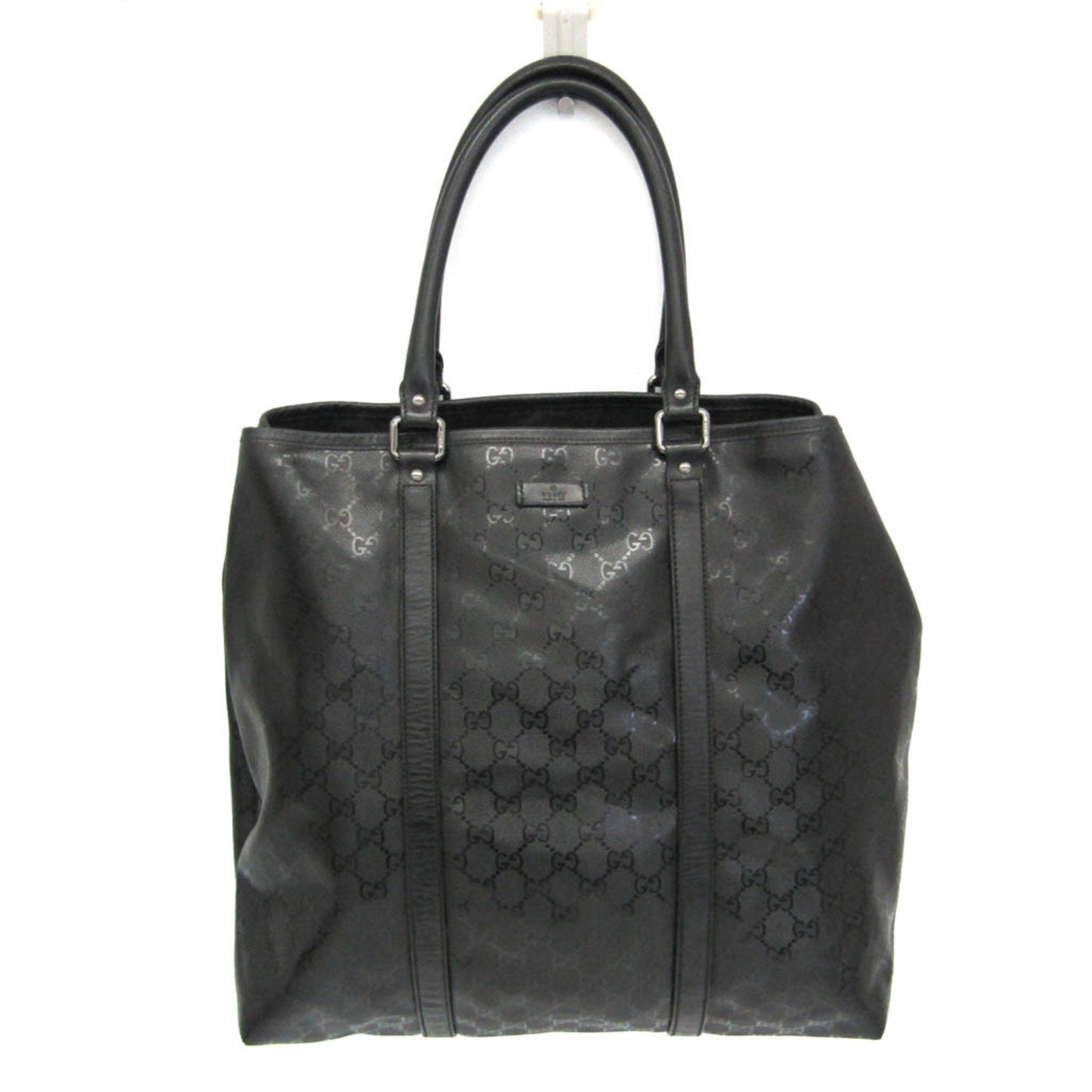 Gucci Imprime Black Leather Tote Bag
