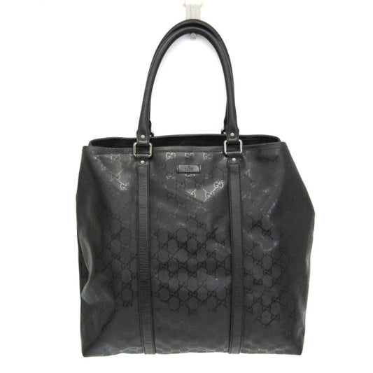 Gucci Imprime Black Leather Tote Bag