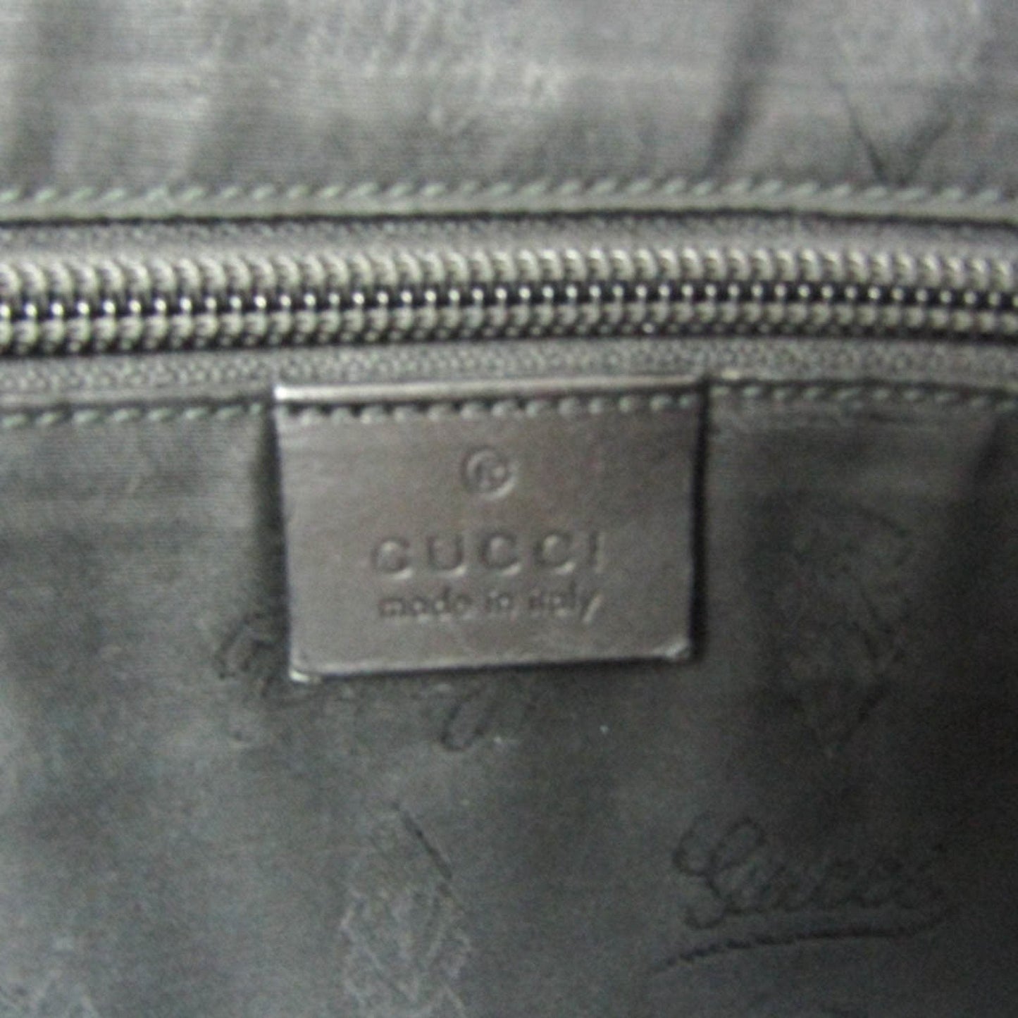 Gucci Imprime Black Leather Tote Bag