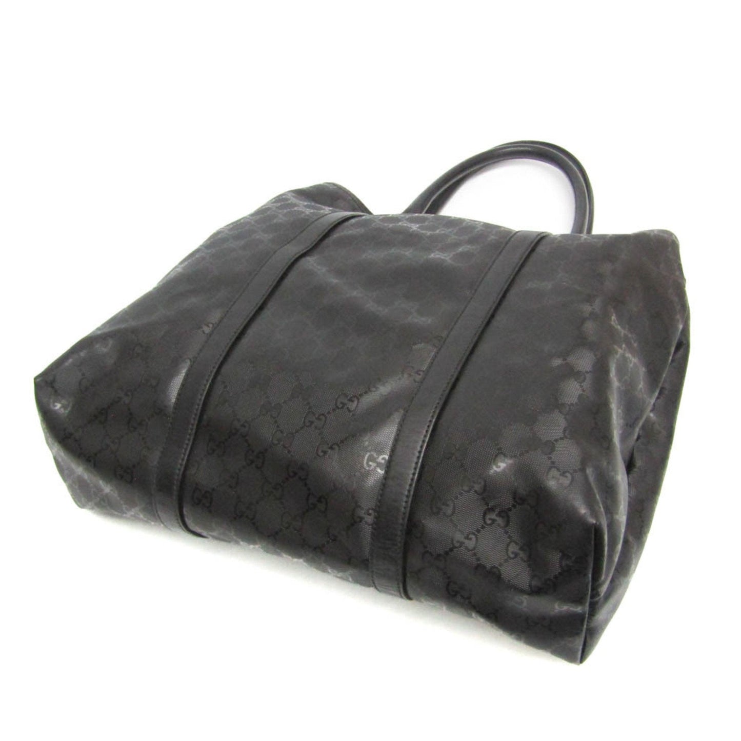 Gucci Imprime Black Leather Tote Bag