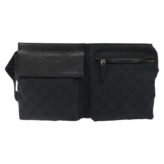 Gucci Gg Canvas Black Canvas Shoulder Bag