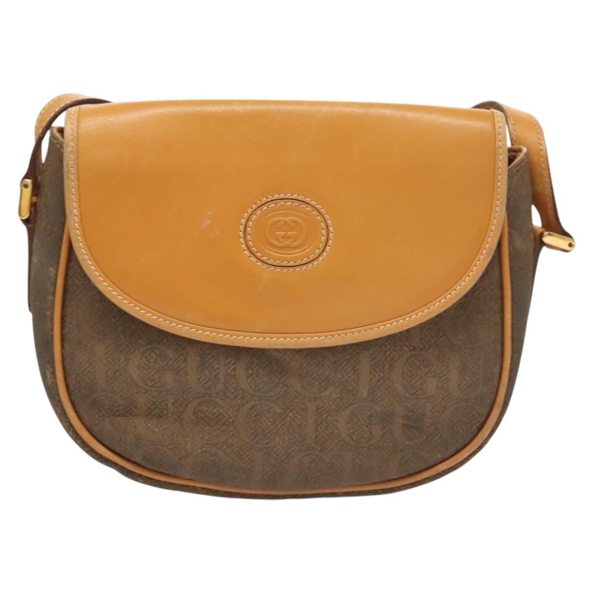 Gucci Beige Canvas Shoulder Bag