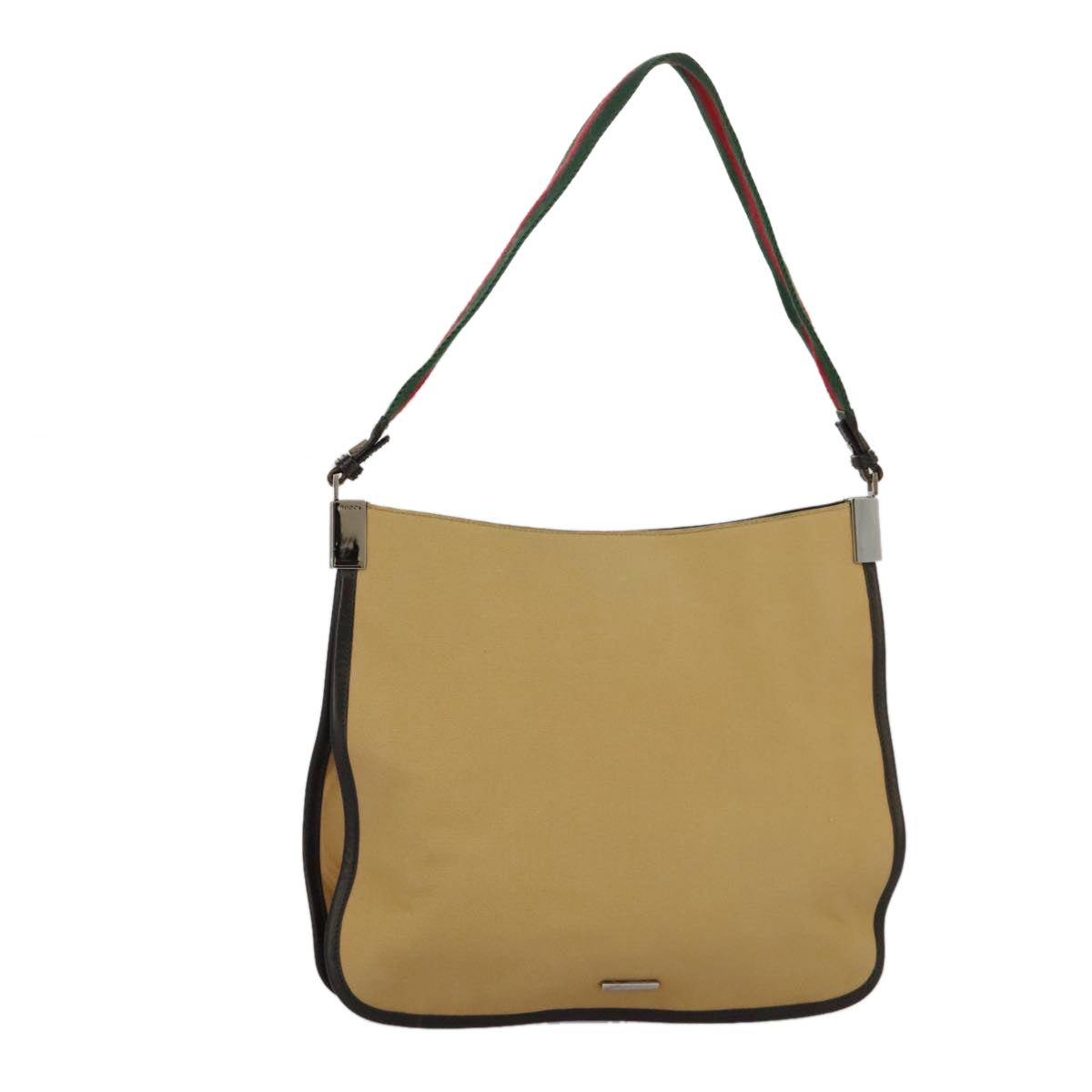 Gucci Sherry Beige Canvas Shoulder Bag