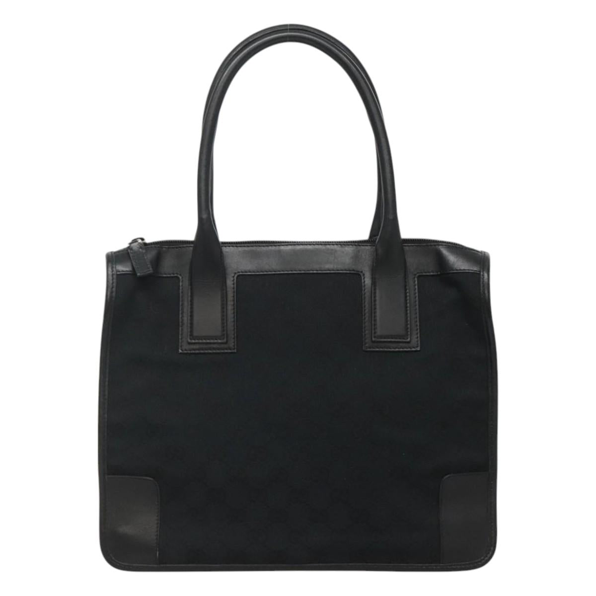 Gucci Gg Canvas Black Canvas Tote Bag