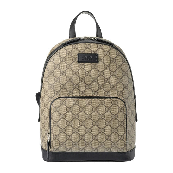 Gucci Front Pocket Backpack Gg Coated Canvas Beige Canvas Bag