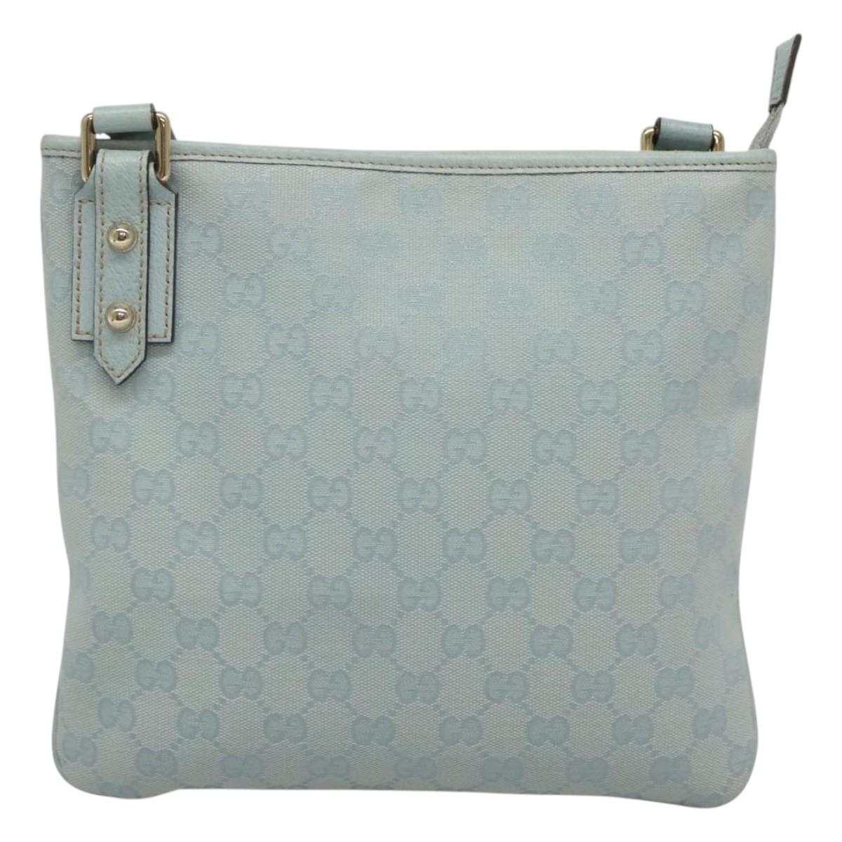 Gucci Blue Canvas Shoulder Bag
