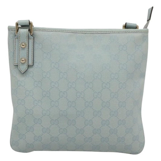 Gucci Blue Canvas Shoulder Bag