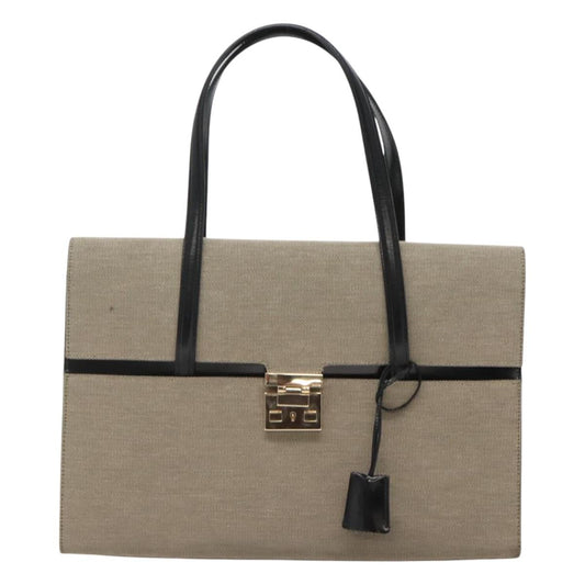 Gucci Lady Lock Beige Canvas Handbag