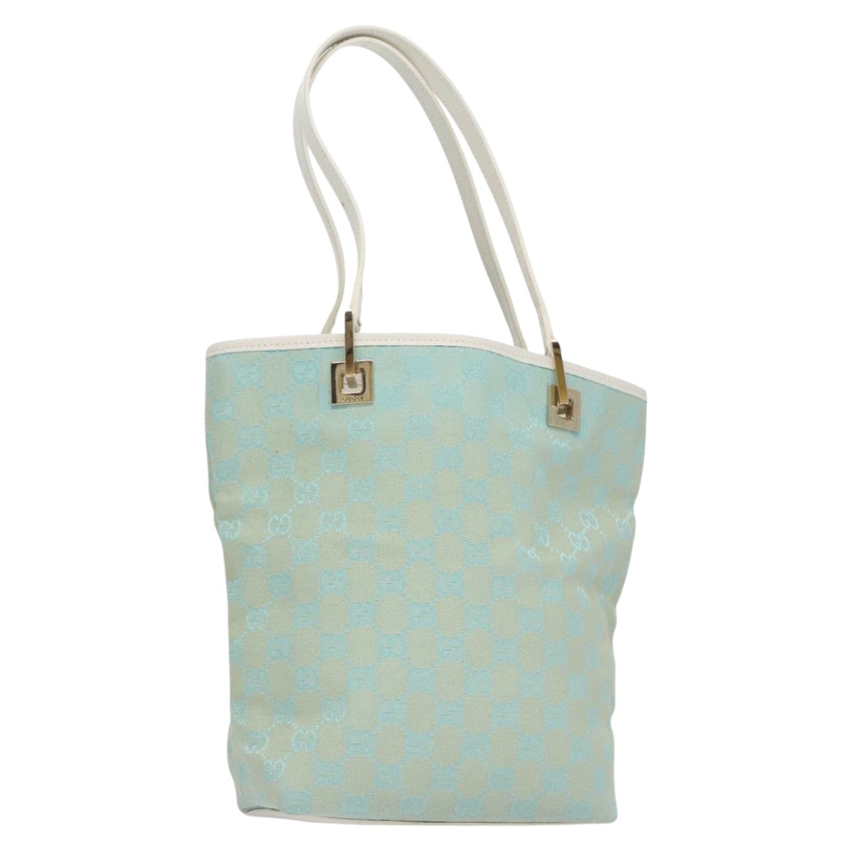 Gucci Blue Canvas Tote Bag
